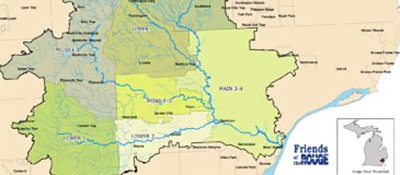 Rouge River map, cropped