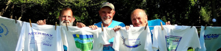 Photo of three members of the Friends of the Rouge Board