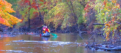 Rouge River Water Trail in the Fall, full colors