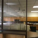 Looking from staff area to breakroom