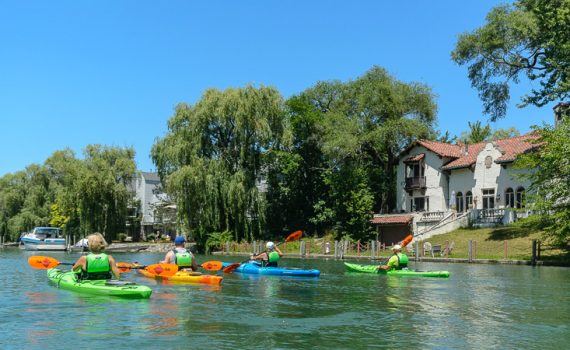 Riverside Kayak Connection Detroit Historical Canal Kayak Tour for Two