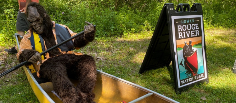 Bigfoot paddle on water trail