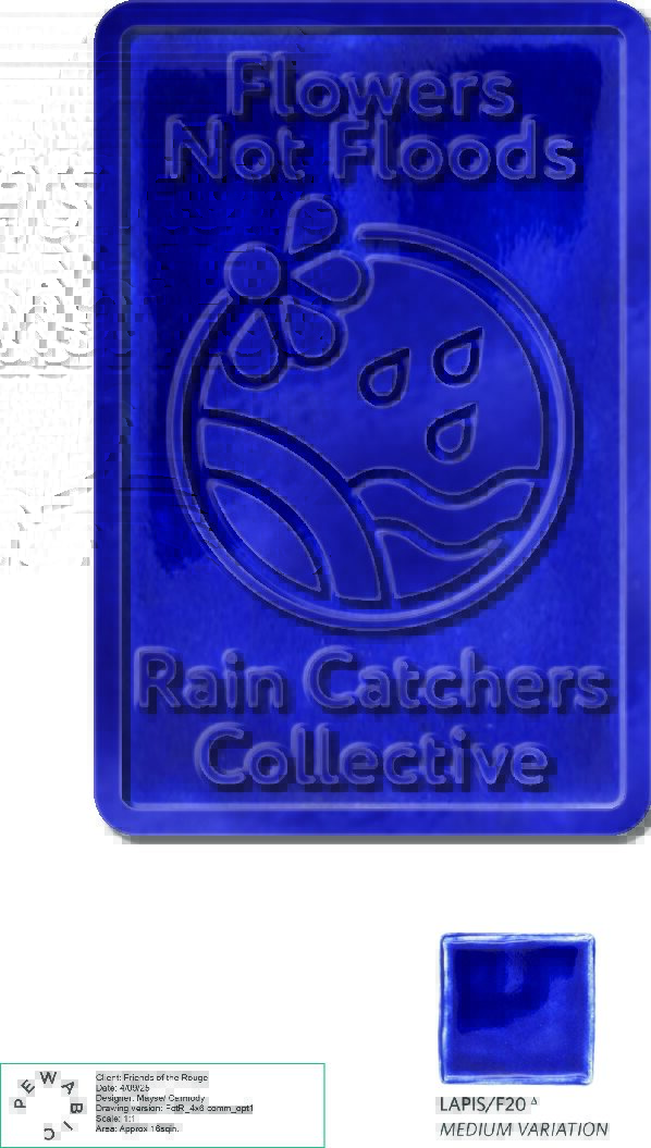 Rain Catchers Collective - 4 x 6 Garden Tile